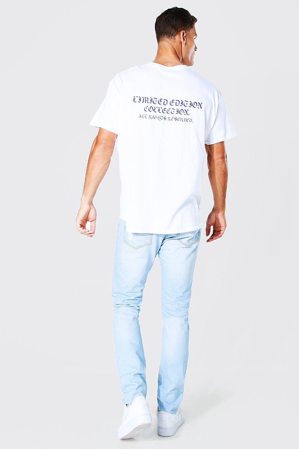 Tall Slim Fit Distressed Hem Ripped Jeans boohoo CA